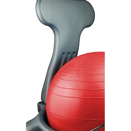Fabrication Enterprises Fabrication Enterprises 30-1795R Cando Plastic Mobile Ball Chair With Back With O Arms Ball; Red - Child 30-1795R